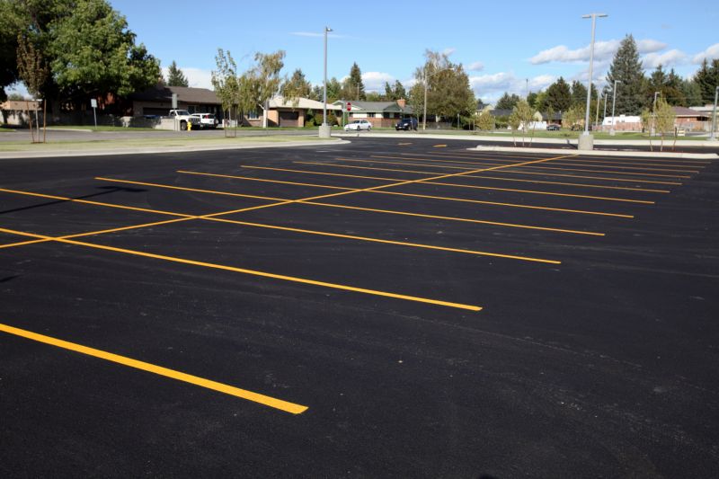 Finished Asphalt Parking Lot