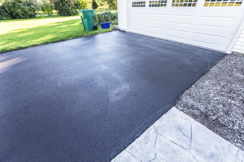 Blacktop Driveway with Edging